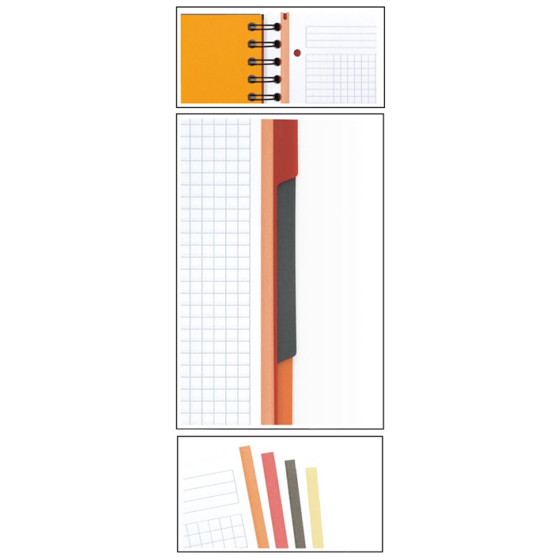 Oxford International bloc-notes Système de fichiers, quadrillé, A4+, 100 feuilles