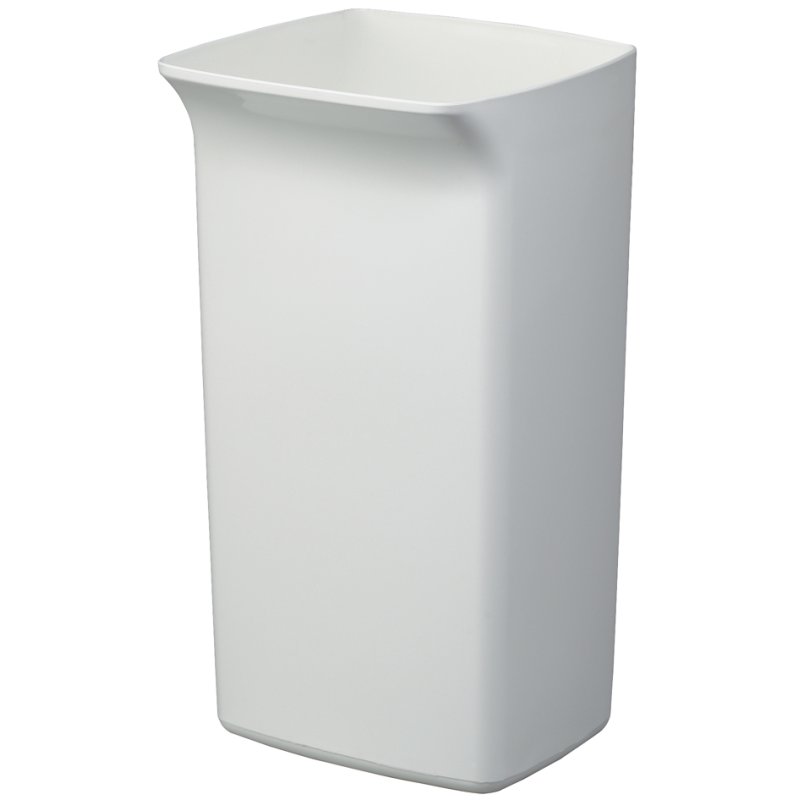 DURABLE deksel DURABIN FLIP LID SQUARE 40, wit/rood, zwenkbare inwerpklep