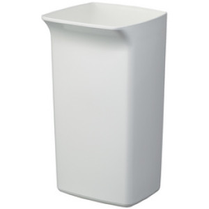 DURABLE afvalbak DURABIN SQUARE 40, rechthoekig, wit, 40 liter