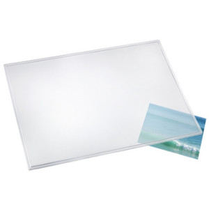 Läufer DURELLA bureauonderlegger, transparant mat, 390×600 mm, 0,8 mm
