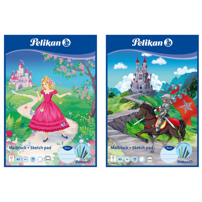 Pelikan bloc de dessin MC 3/30, A3, 70 g/m², 30 feuilles