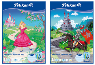 Pelikan tekenblok A4, 70 g/m², 100 vel