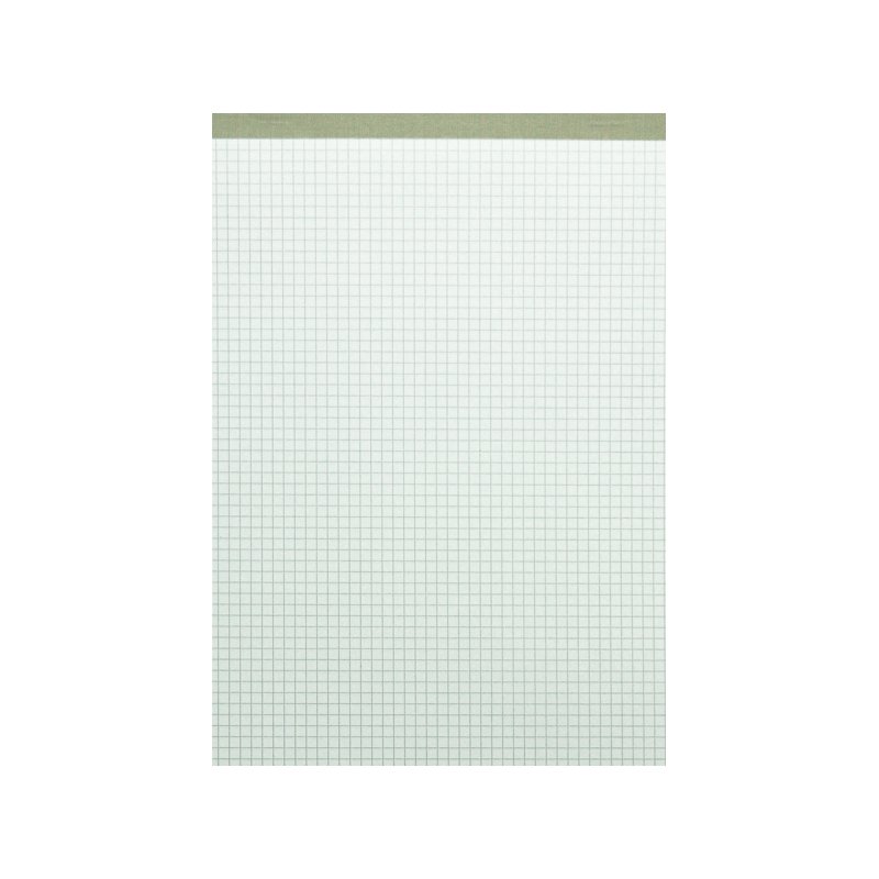 herlitz bloc-notes recyclé A4, 5 mm quadrillé, perforé, 50 feuilles