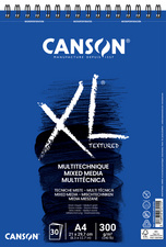 CANSON schetsblok XL Mixed Media gestructureerd, A4, 30 vel, 300 g/m²