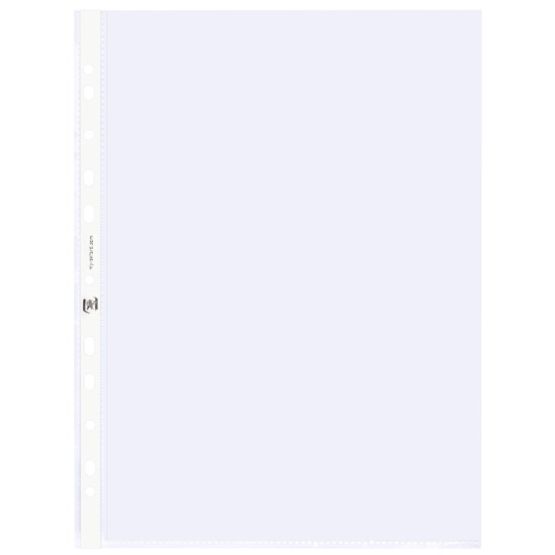 Oxford pochette transparente Premium A4, granulée transparente, PP 0,12 mm, structurée, 100 pièces