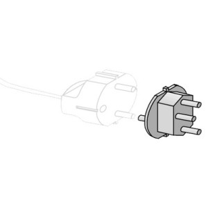 shiverpeaks netadapterplug Zwitsers, kunststof, zwart