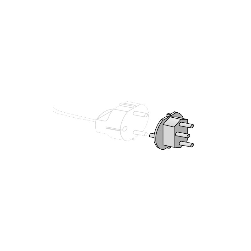shiverpeaks netadapterplug Zwitsers, kunststof, zwart