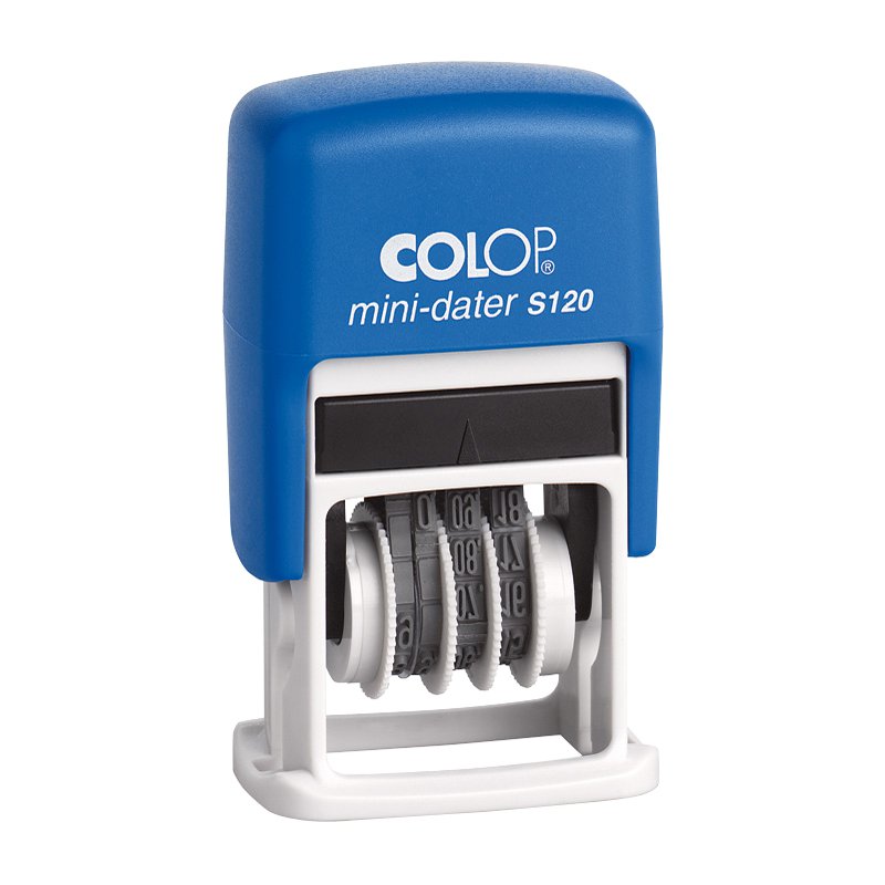 COLOP timbre dateur manuel mini numéros de mois, auto-encreur, hauteur de date 4 mm