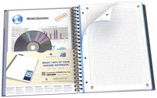 Oxford International notitieboek Activebook, gelinieerd, A4+, 80 vel
