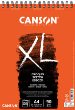 CANSON XL Sketch schetsblok A5, spiraalgebonden, 60 vel, 90 g/m²