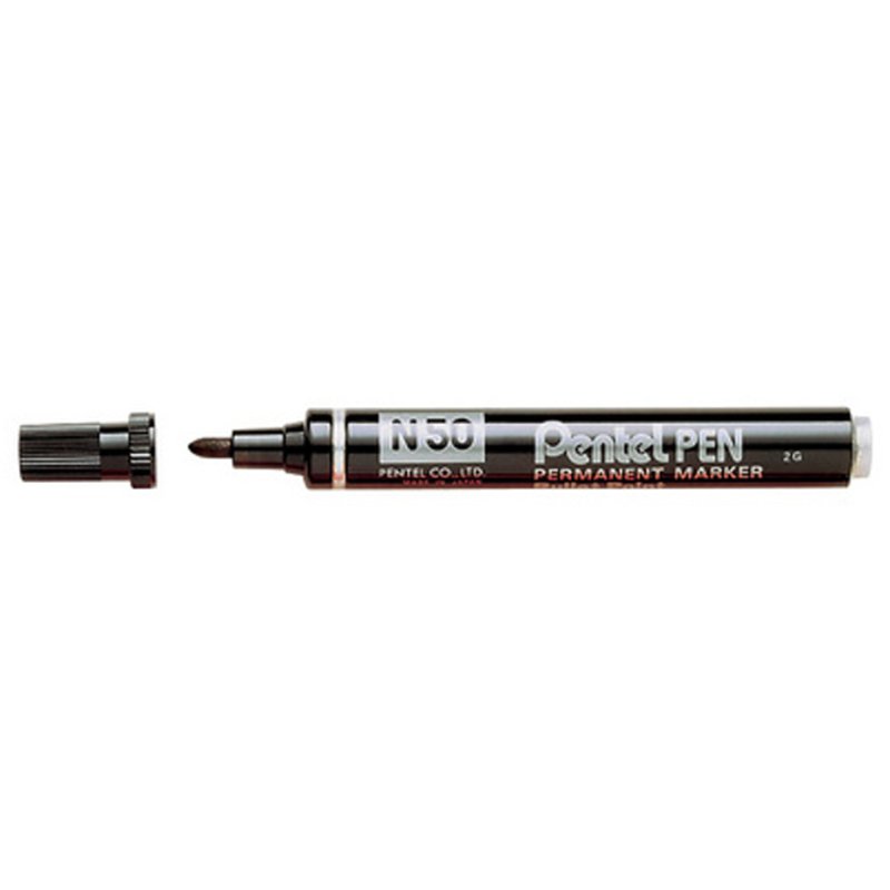 Pentel marqueur permanent, vert, pointe ronde, 1,5 mm