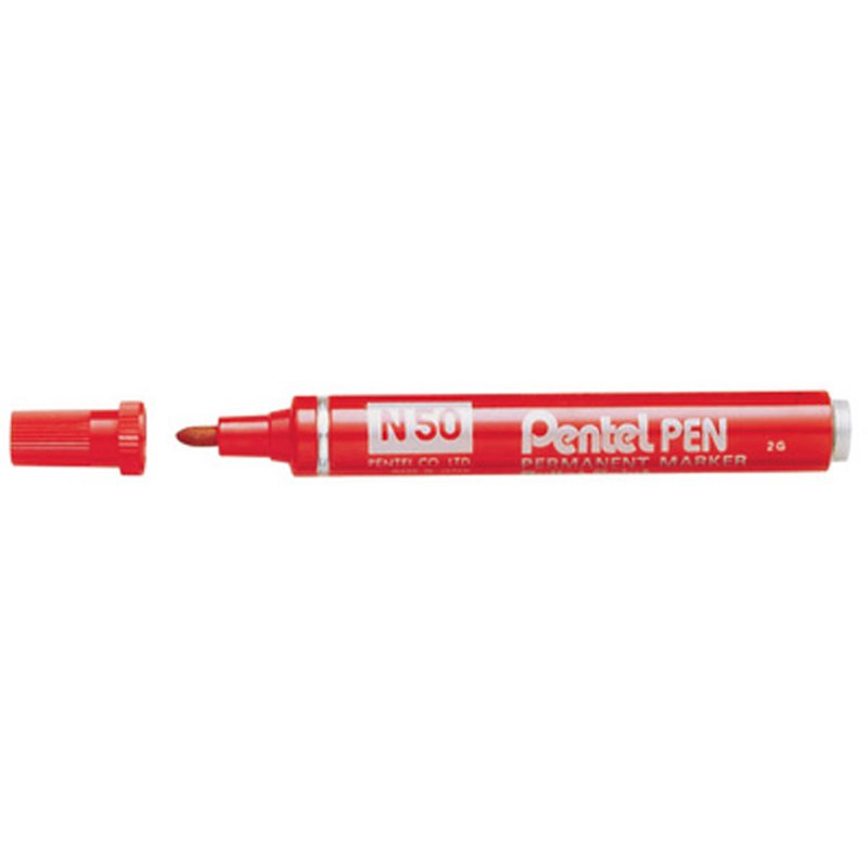 Pentel marqueur permanent, vert, pointe ronde, 1,5 mm