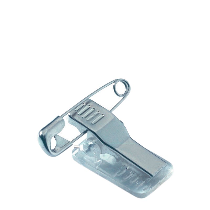 DURABLE porte-cartes avec pince combinée, 40 × 75 mm, transparent, 50 pièces