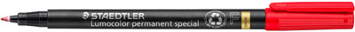 STAEDTLER Lumocolor permanente marker 319F, rood, 0,6 mm