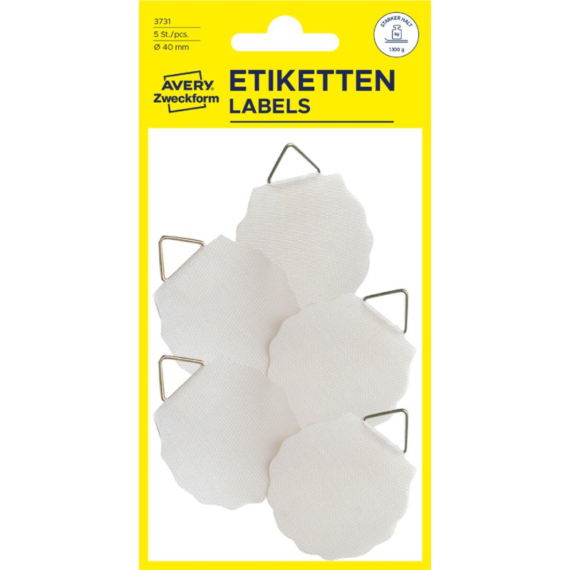 AVERY Zweckform fotohangers, wit, 30 mm diameter, 8 stuks