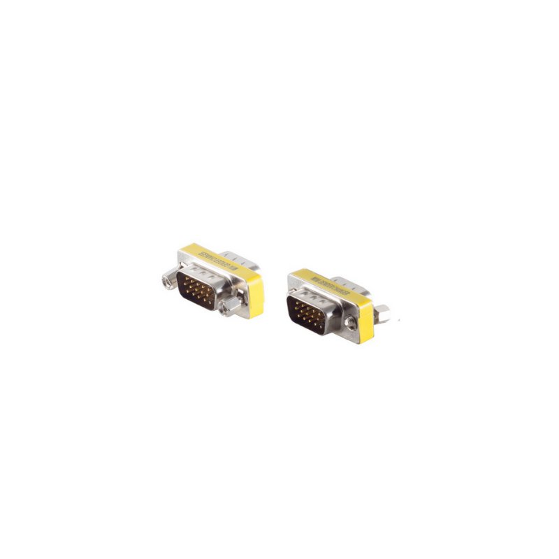 shiverpeaks Mini Gender Changer VGA, silver, plug to plug