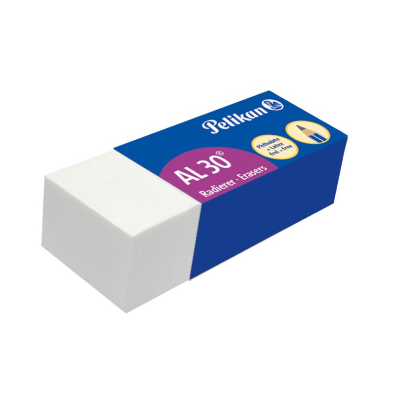 Pelikan kunststof gum AL, wit, 43×17×12 mm