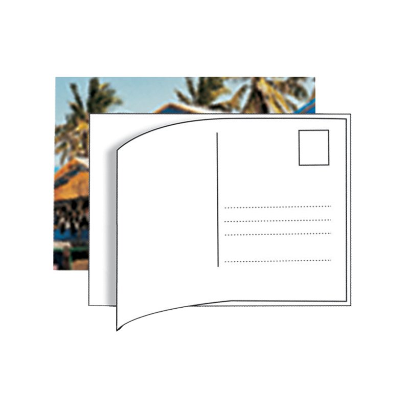 HERMA postcard labels, 95 × 145 mm, white, 10 pieces