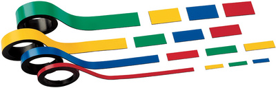 MAUL magneetstrip, 10 mm × 1.000 mm, blauw, 2 stuks
