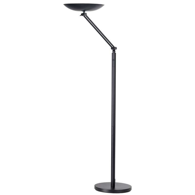 UNiLUX Lampadaire LED VARIALUX, gris métal, gradable, 1,80 m