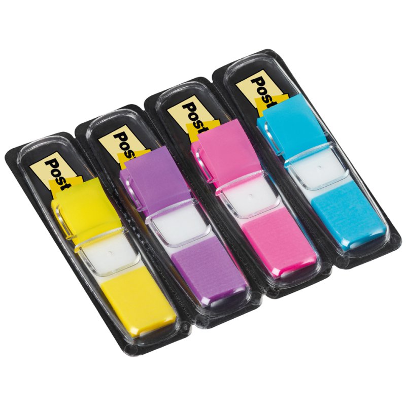 Post-it Index Mini onglets, 11,9 × 43,2 mm, couleurs tendance, 4 × 35 pièces