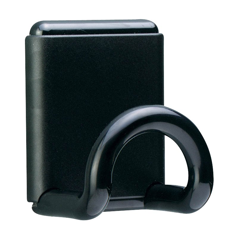 UNiLUX magnetische garderobehaak FIL, zwart, ABS-kunststoff, 12 kg draagkracht