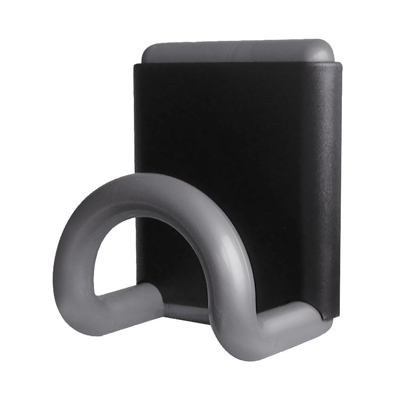 UNiLUX magnetische garderobehaak FIL, zwart, ABS-kunststoff, 12 kg draagkracht