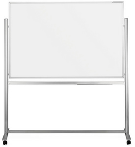 magnetoplan whiteboard ferroscript, mobiel dubbelzijdig, 180×120 cm, magnethaftend