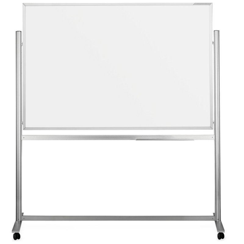 magnetoplan ferroscript tableau blanc, mobile, réversible, 180×120 cm