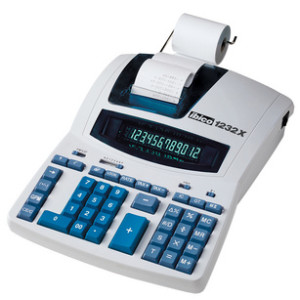 Ibico Bureaurekenmachine 1232X, 12-cijferig, 2-kleuren afdruk