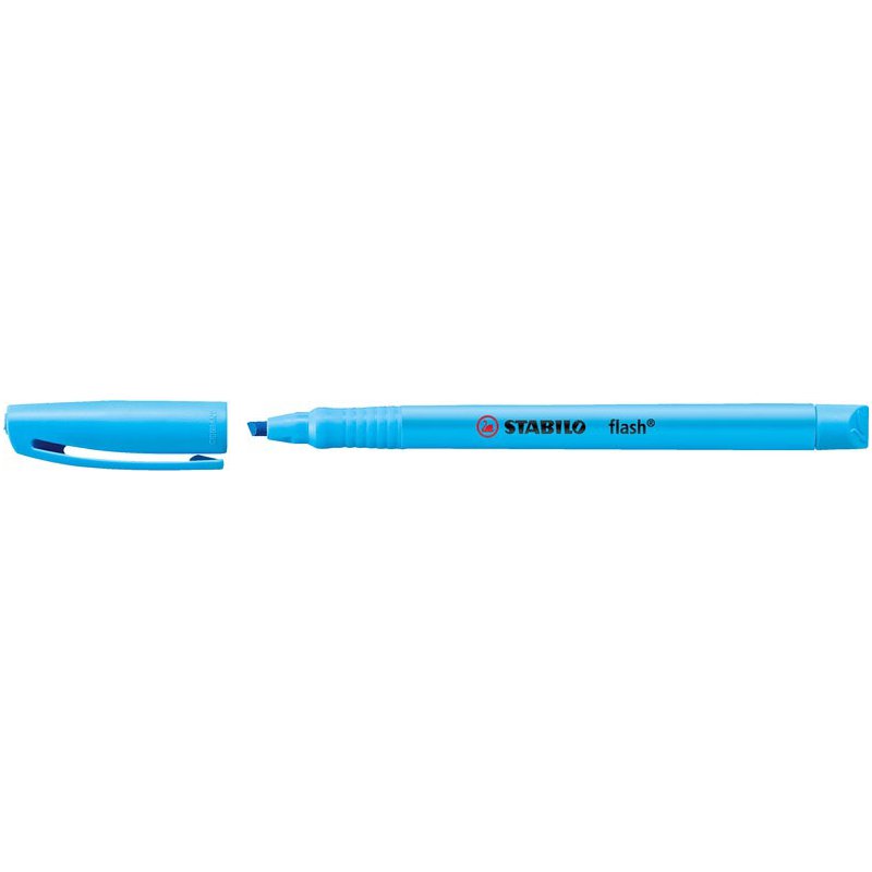 STABILO Flash markeerstift, blauw, keilpunt, 1,0-3,5 mm