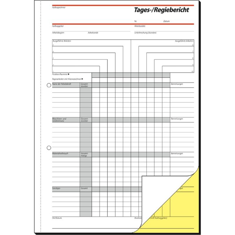 Sigel formulierboek Rapport, A5, zelfkopiërend, 2 × 40 vel