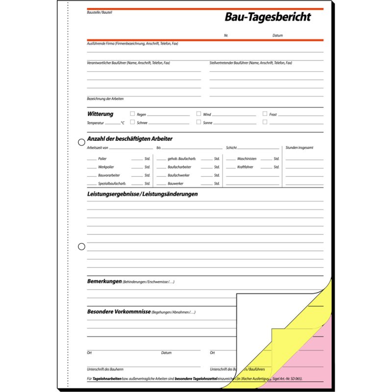 Sigel formulierboek Rapport, A5, zelfkopiërend, 2 × 40 vel