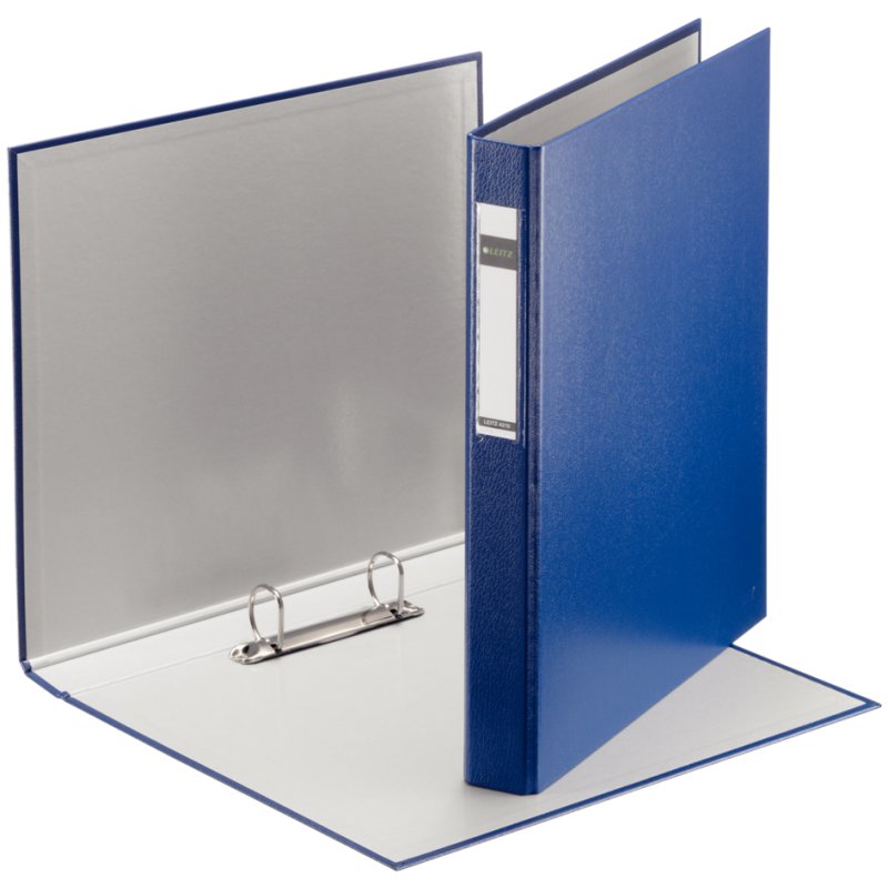LEITZ classeur Standard A4, bleu, mécanisme 2-anneaux, 25 mm
