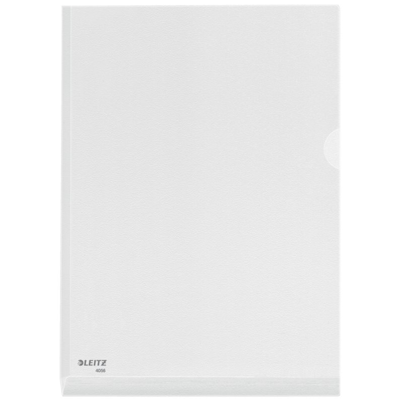 LEITZ pochette de présentation Maxi A4, PVC cristal transparent, 0,17 mm, 5 pièces
