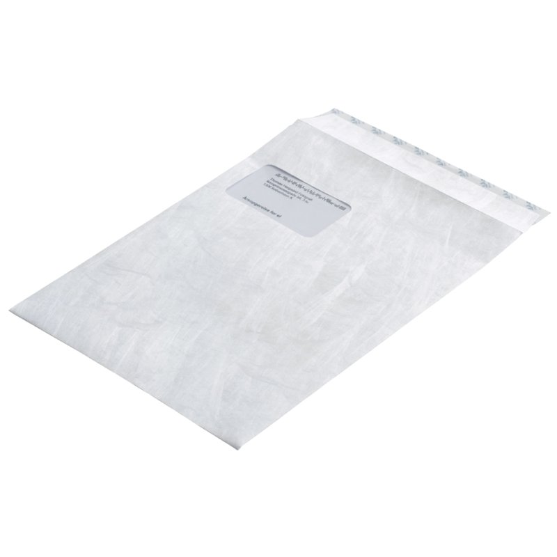 Tyvek verzendtassen C4 met venster, wit, 229×324 mm, 100 stuks