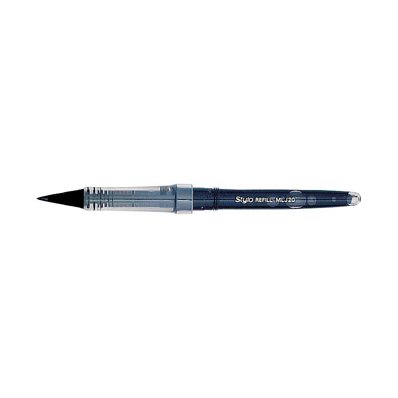 Pentel recharge pour stylo calligraphique MLJ20, rouge, pointe flexible en plastique