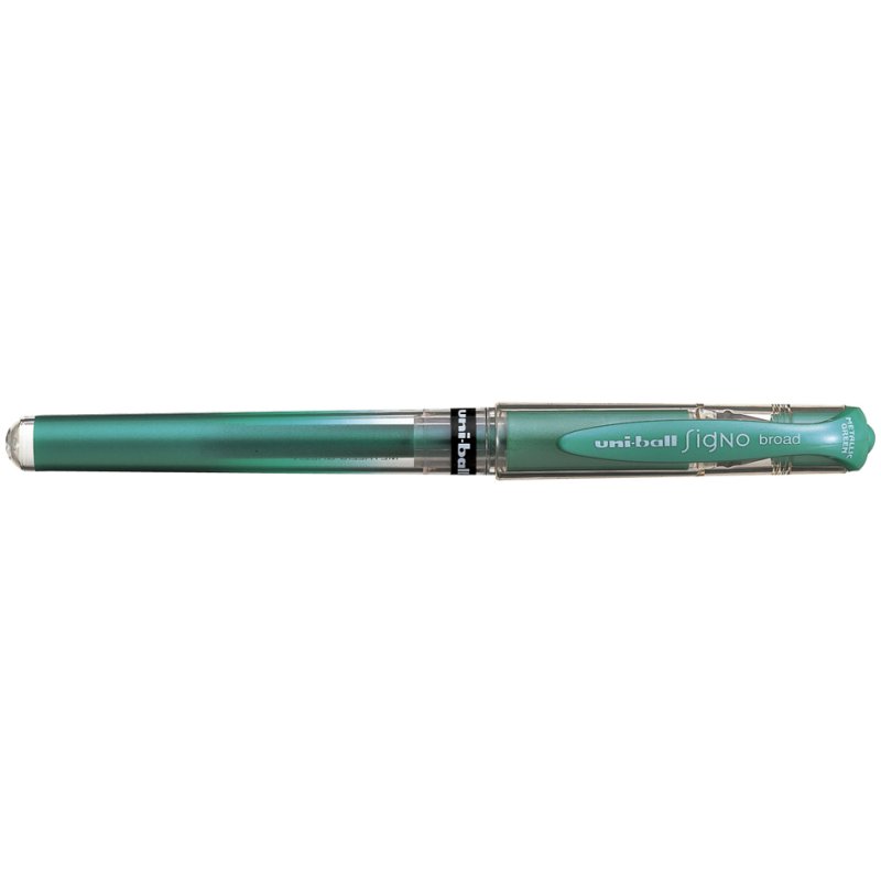 uni-ball gelinktwegwerppen UM153 VM, niet navulbaar, metallic groen, 0,65 mm