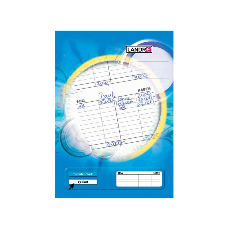 LANDRÉ bloc A4, sans bois, 80 g/m², 25 feuilles