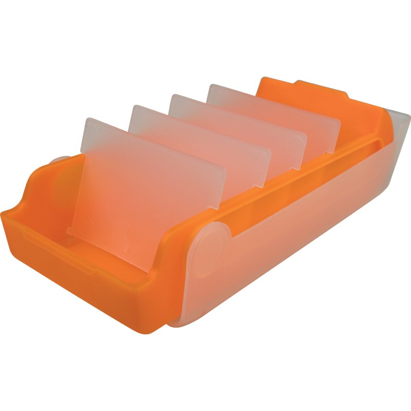 helit boîtes de rangement the beebox, A8, orange-transparent