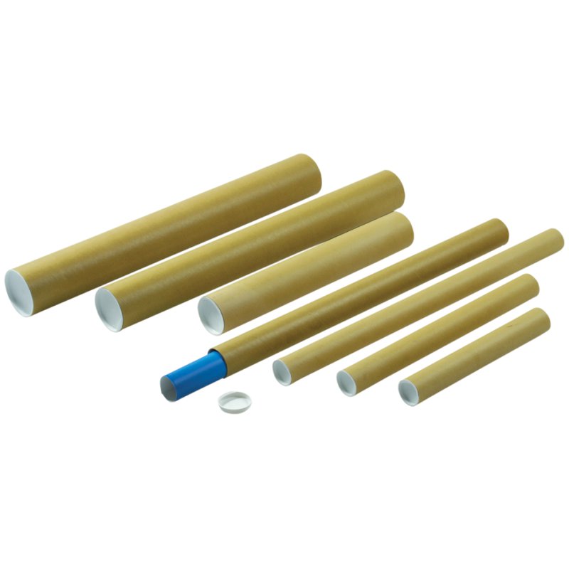 MAILmedia postal tube, inside dimensions 1000×100 mm, brown cardboard, DIN A0