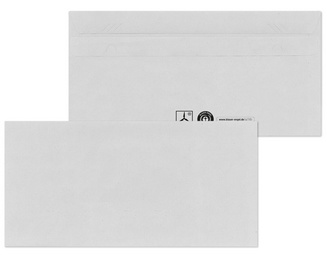 MAILmedia enveloppen DIN lang, zelfklevend, venster links, 1000 stuks