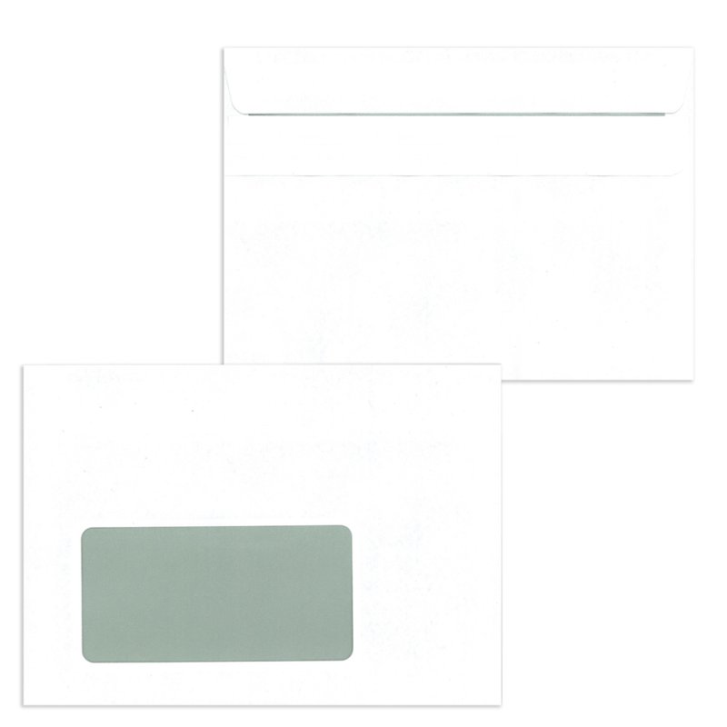 MAILmedia enveloppes compact, autocollantes, blanc, 125×229 mm, 1000 pièces