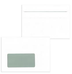 MAILmedia enveloppen C6 zelfklevend, met venster links, wit, 1000 stuks