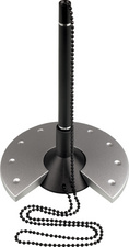 helit balpenstandaard the base, zilver, 100 mm diameter, 155 mm hoog