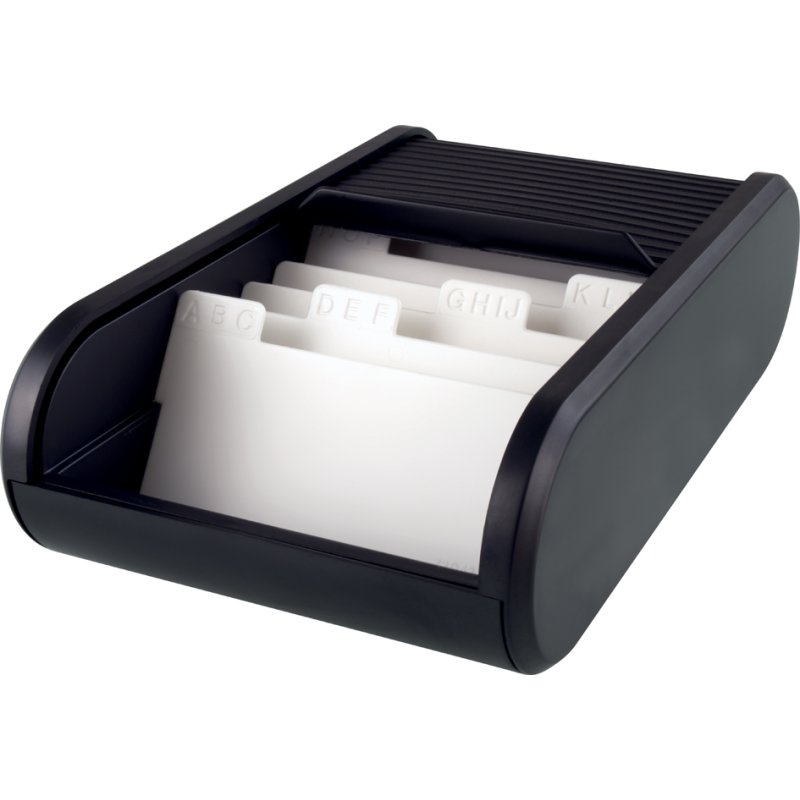 helit porte-cartes de visite the personal, noir/gris clair, 300 cartes, DIN A8