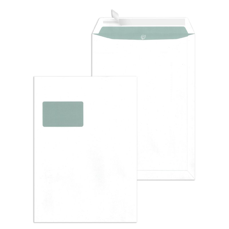 MAILmedia enveloppes C4, auto-adhésives, avec fenêtre, 250 pièces