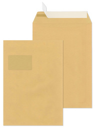 MAILmedia verzendenvelope C5, wit, met venster, 500 stuks