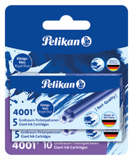 Pelikan grote navulpatronen, koningsblauw, uitwisbaar, 10 stuks