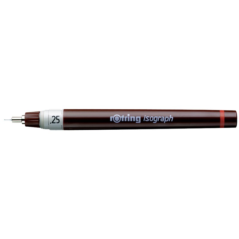 Rotring Isograph technische pen, 0,35 mm, zwart